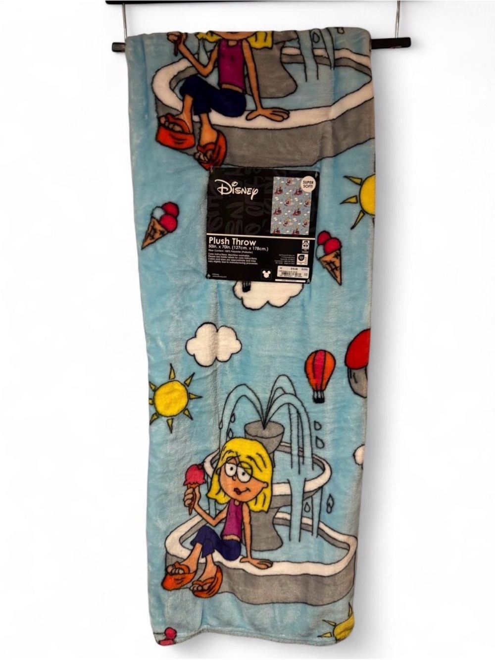 Disney Lizzie McGuire Plush Throw Blanket